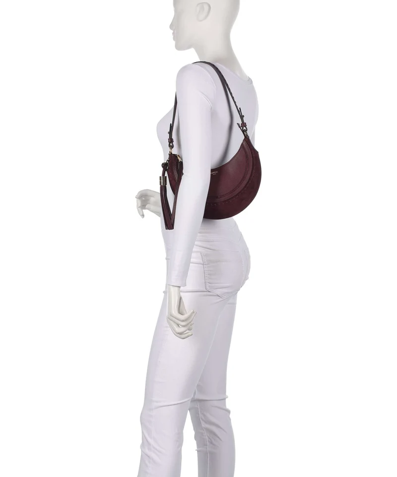 Lancel Hobohème S Sac porté épaule cassis