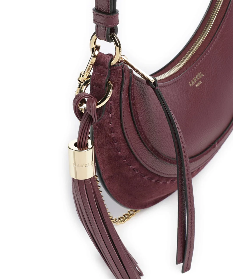 Lancel Hobohème S Sac porté épaule cassis