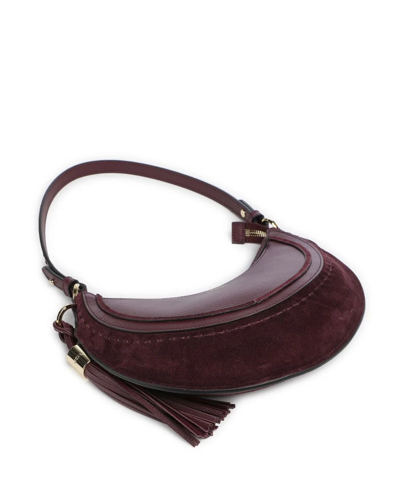 Lancel Hobohème S Sac porté épaule cassis