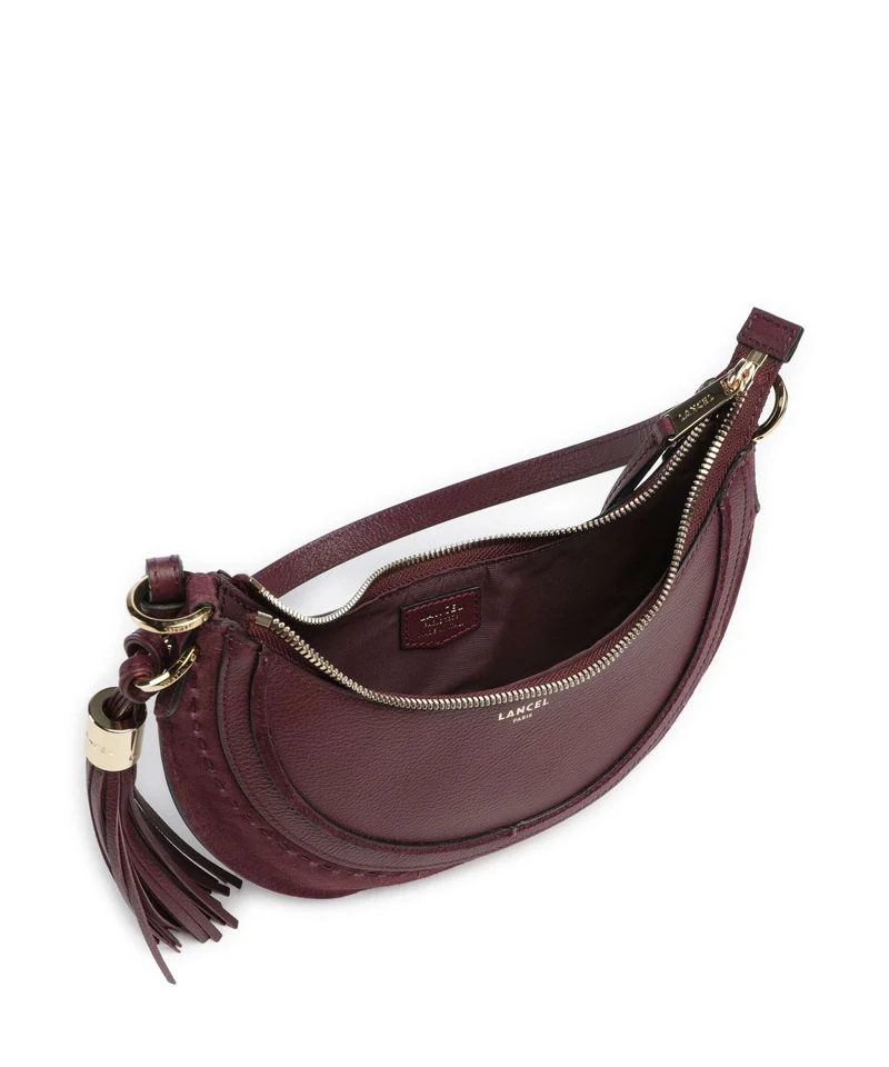 Lancel Hobohème S Sac porté épaule cassis