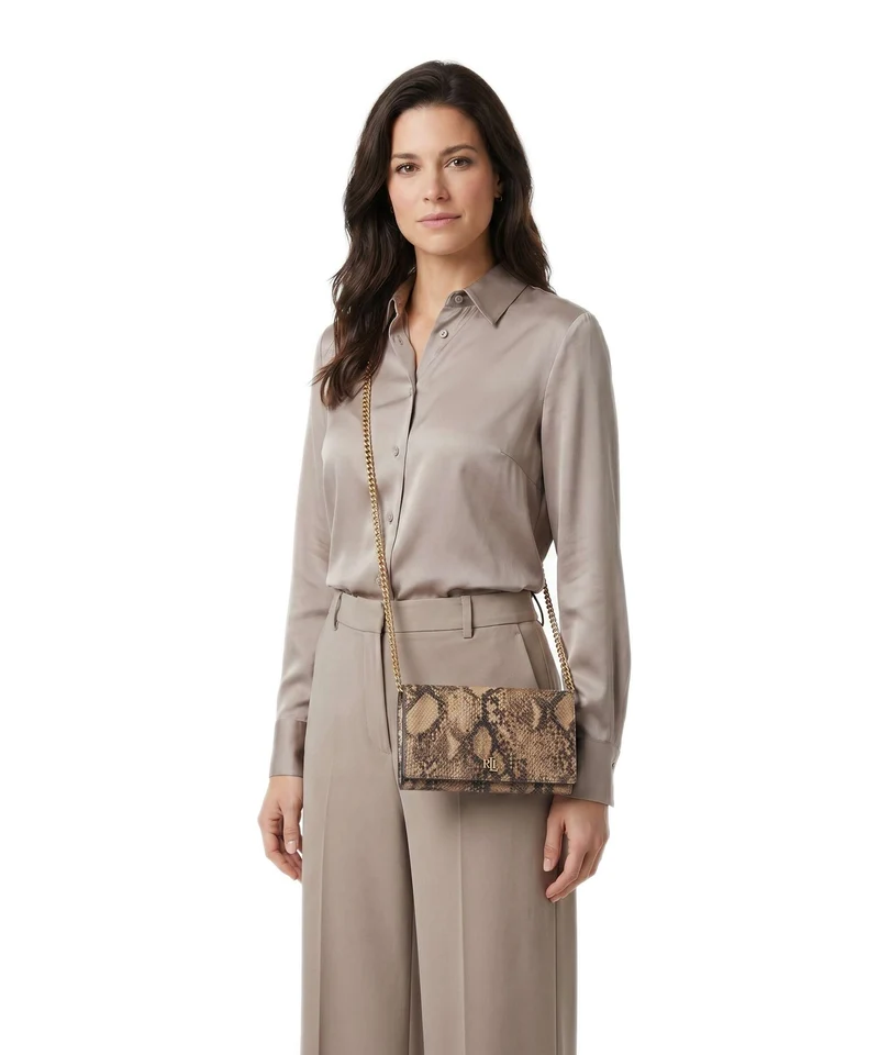 Lauren Ralph Lauren Adair II Large Portefeuille tan multi