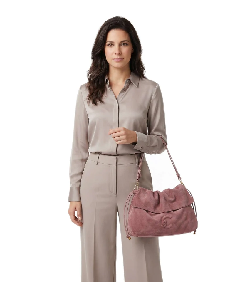 Coccinelle Lidia Suede Sac fourre-tout winter rose