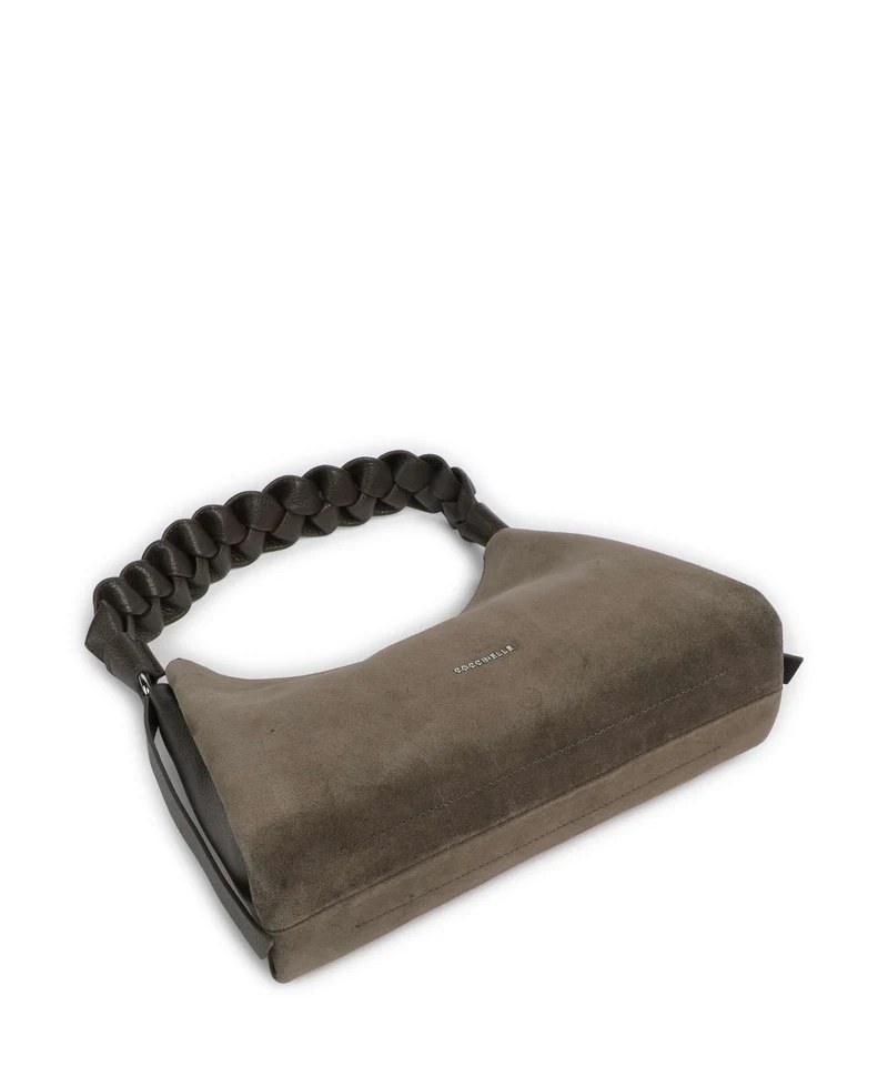 Coccinelle Boheme Suede Sac porté épaule fango