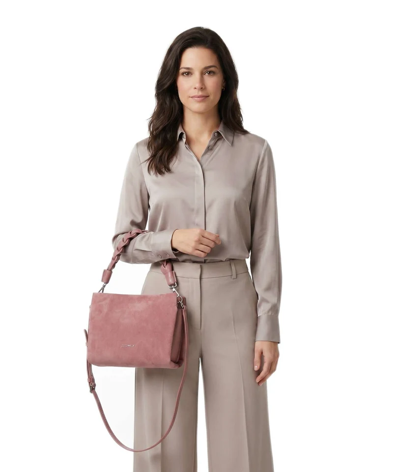 Coccinelle Boheme Suede Sac à main winter rose