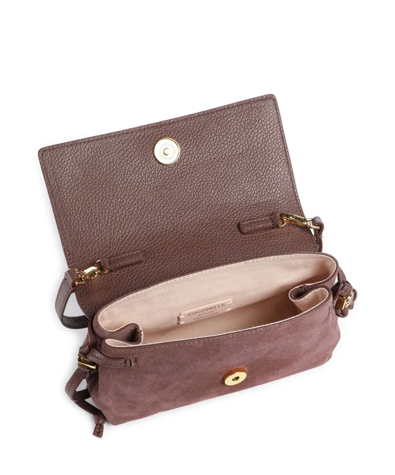 Coccinelle Thess Suede Sac bandoulière berry