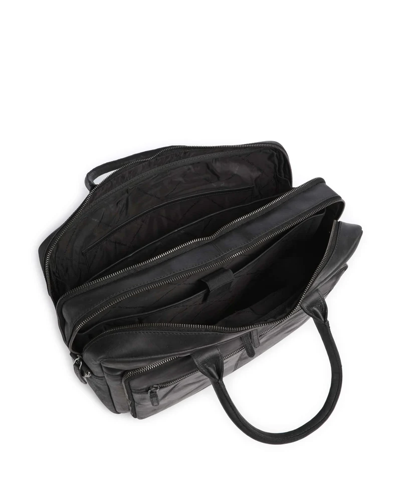 The Chesterfield Brand Wax Pull Up Cow Tacama Sac d'ordinateur black