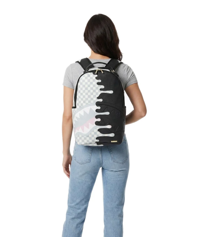 Sprayground Cream Check Side Drip Sac à dos multicolour