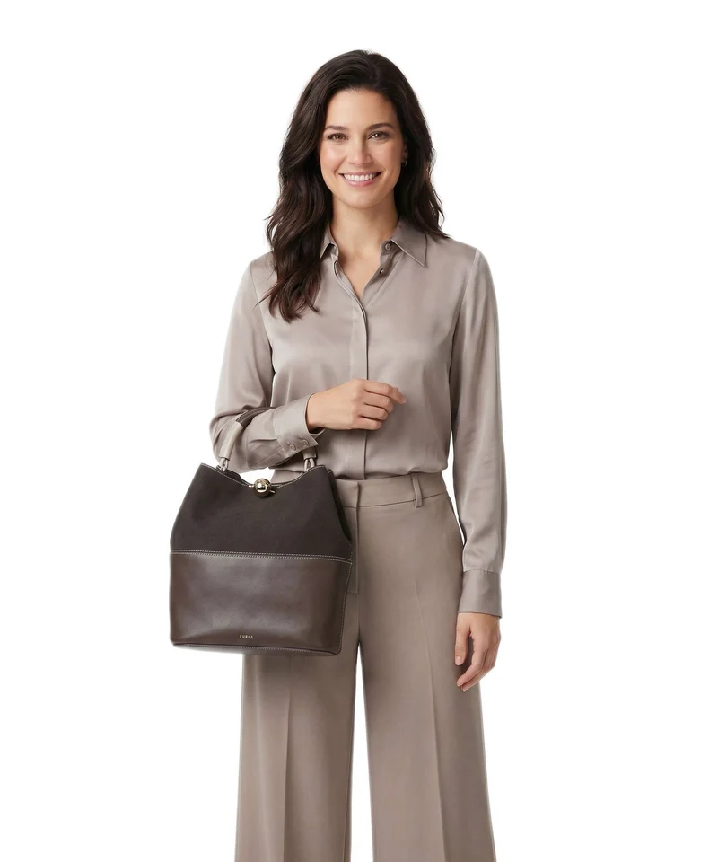 Furla Sfera S Sac seau espresso/brown