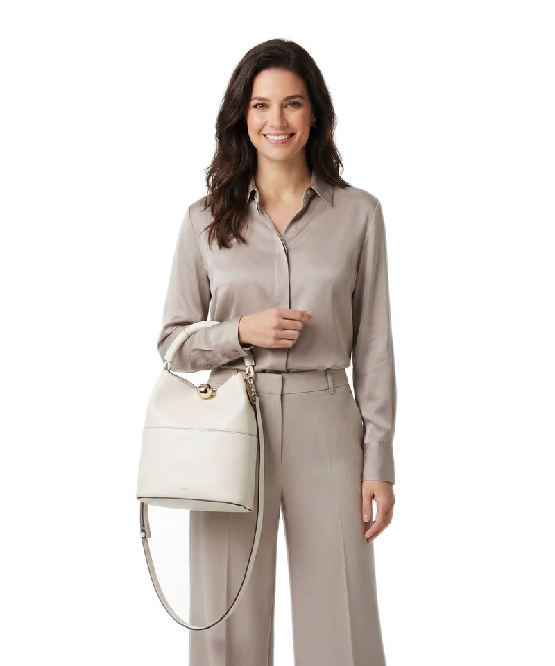 Furla Sfera S Sac seau panna/avena