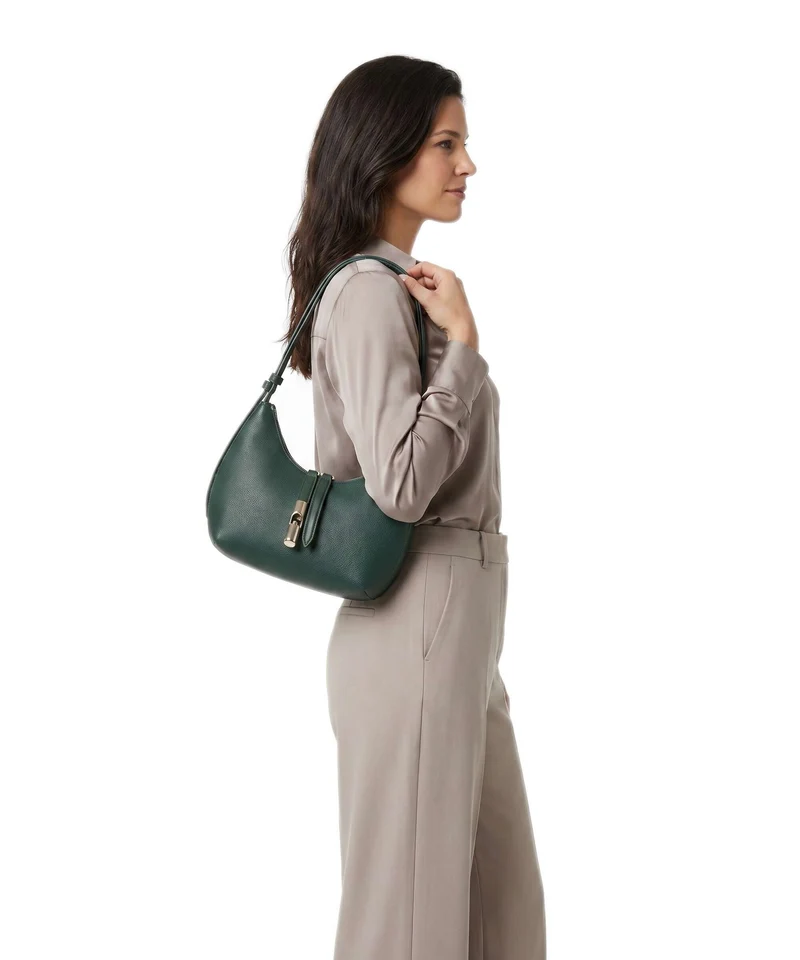 Furla Goccia S Sac porté épaule botanical green
