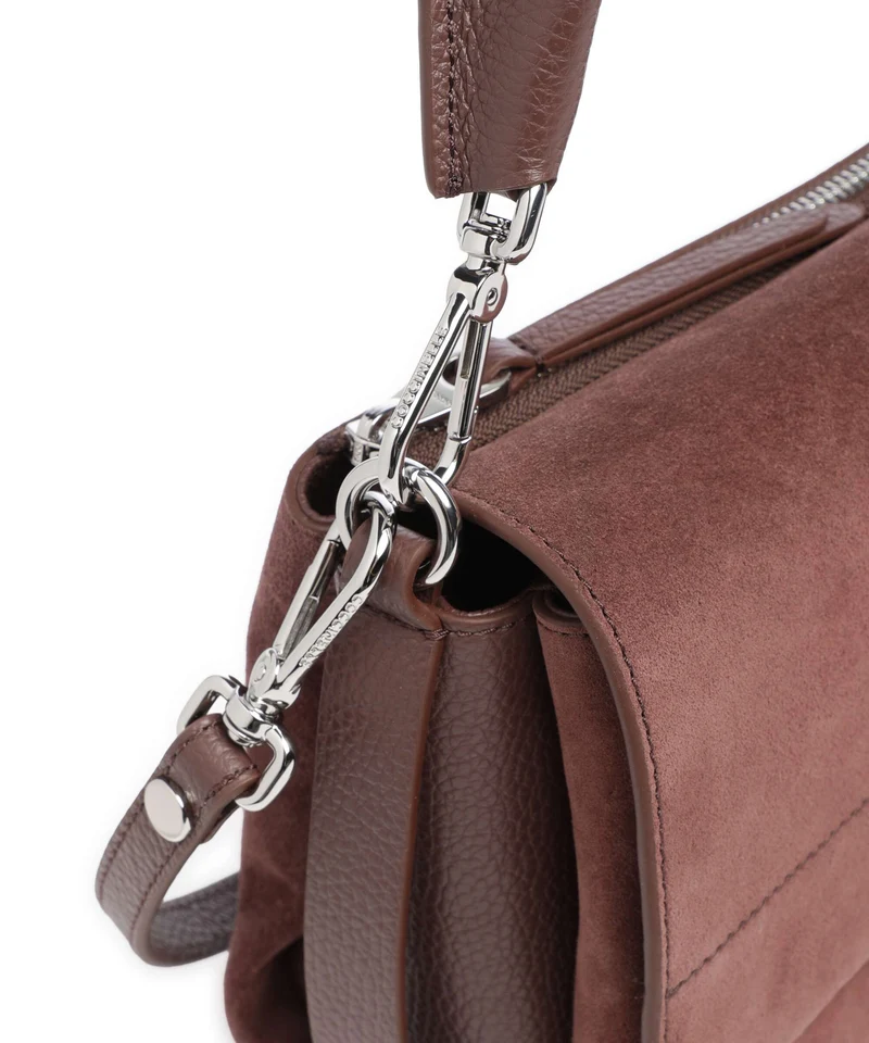 Coccinelle Boheme Suede Sac porté épaule berry
