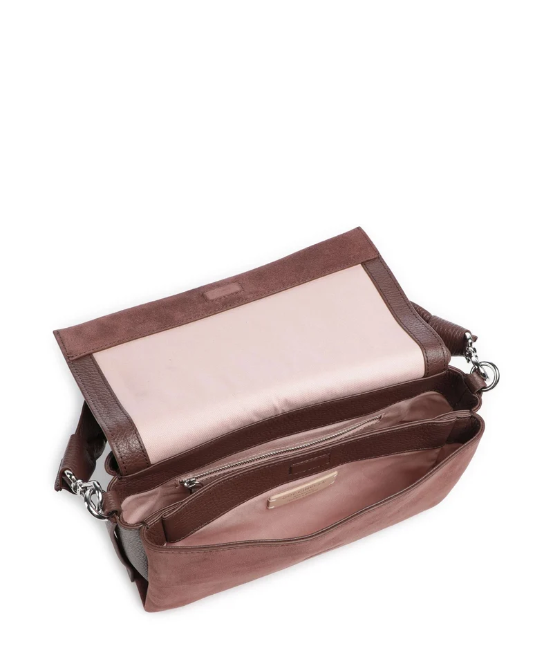 Coccinelle Boheme Suede Sac porté épaule berry