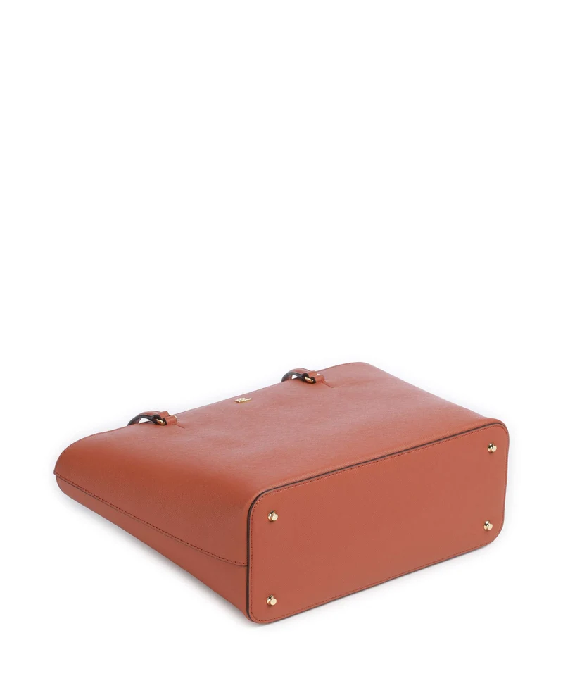 Lauren Ralph Lauren Karly Medium Cabas red terracotta
