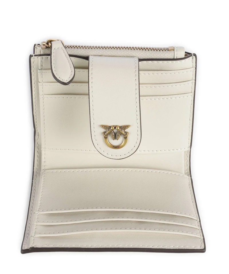 Pinko Portefeuille bianco seta/antique gold