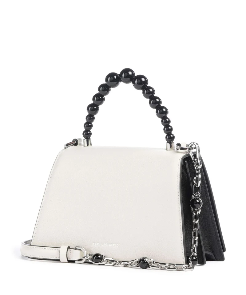 Karl Lagerfeld K/Signature 2.0 Small Pearls Sac à main white/black