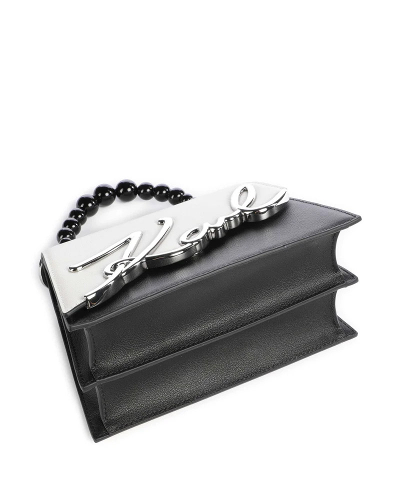 Karl Lagerfeld K/Signature 2.0 Small Pearls Sac à main white/black