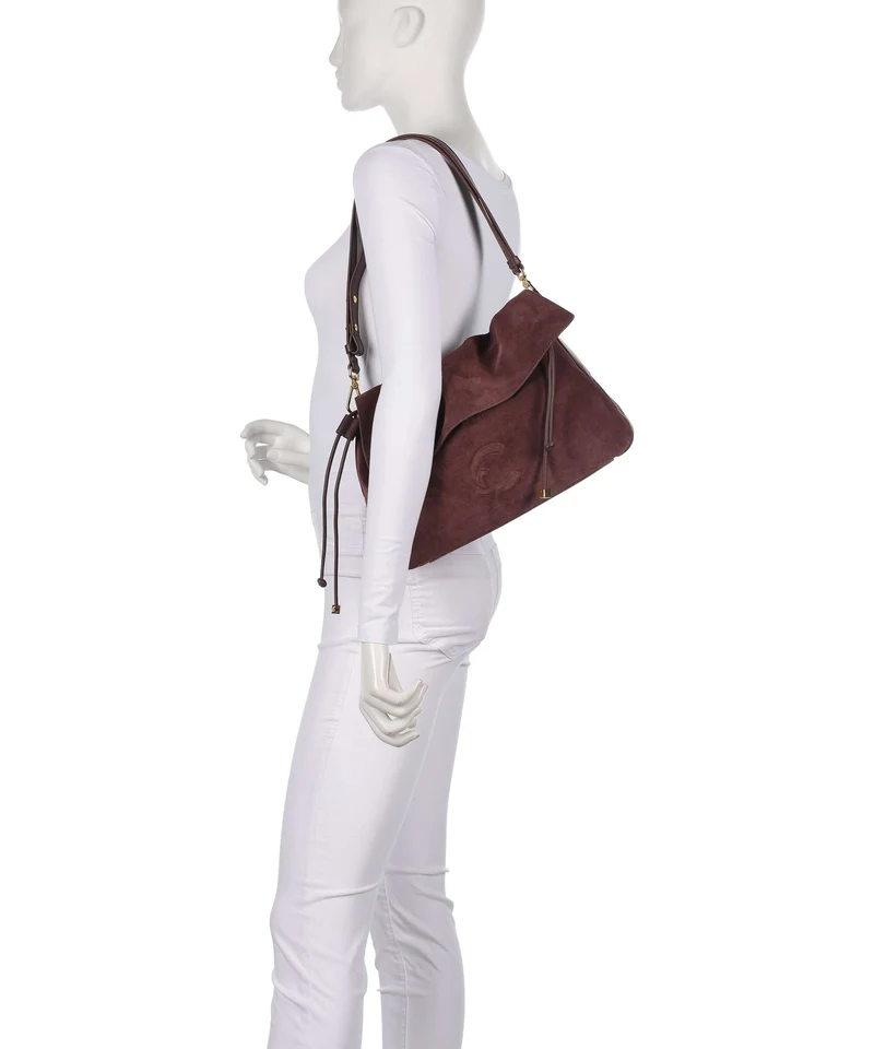 Coccinelle Lidia Suede Sac fourre-tout berry