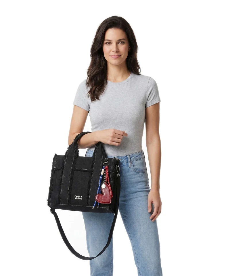 DKNY Barret Medium Sac à main black denim