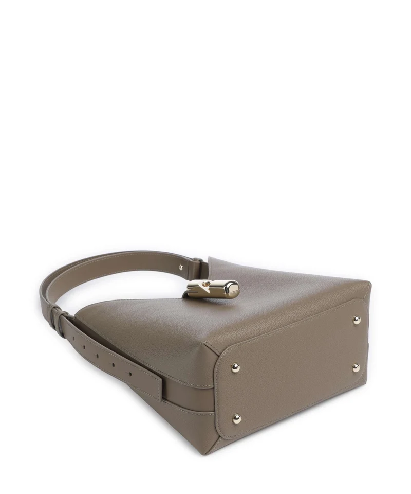 Furla Goccia S Sac porté épaule muddy gray