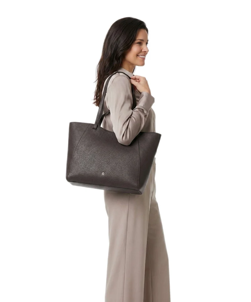 Aigner Pura L Cabas soil brown