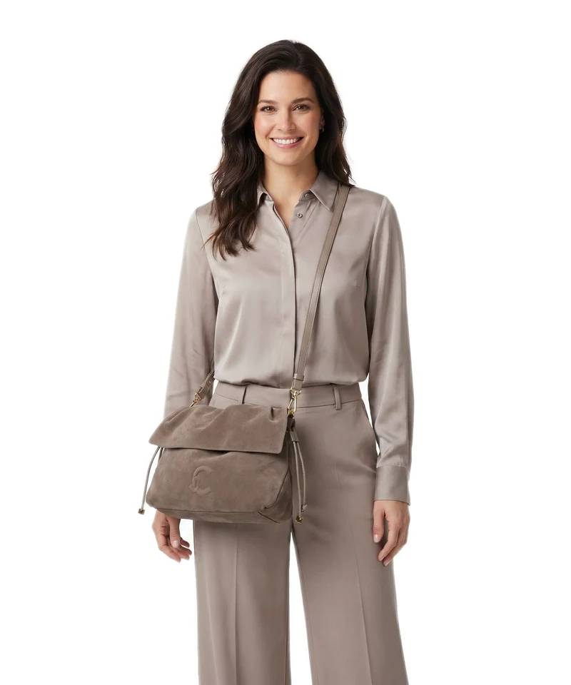 Coccinelle Lidia Suede Sac fourre-tout warm taupe