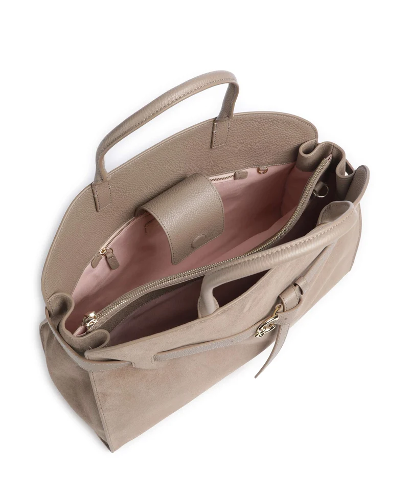 Coccinelle Sabine Suede Sac à main warm taupe