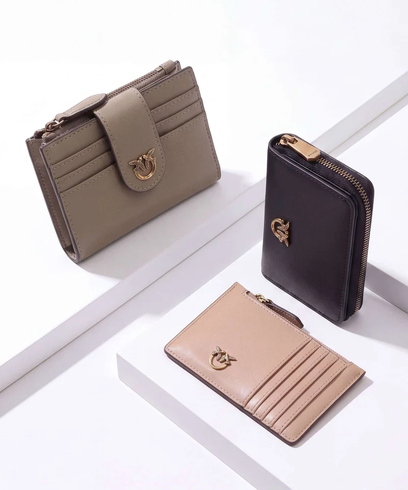 Pinko Portefeuille grigio talpa/antique gold