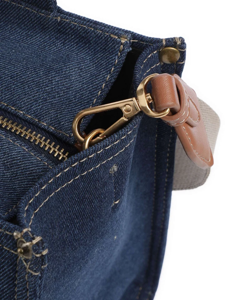 DKNY Hadlee Medium Sac à main dark denim/saddle