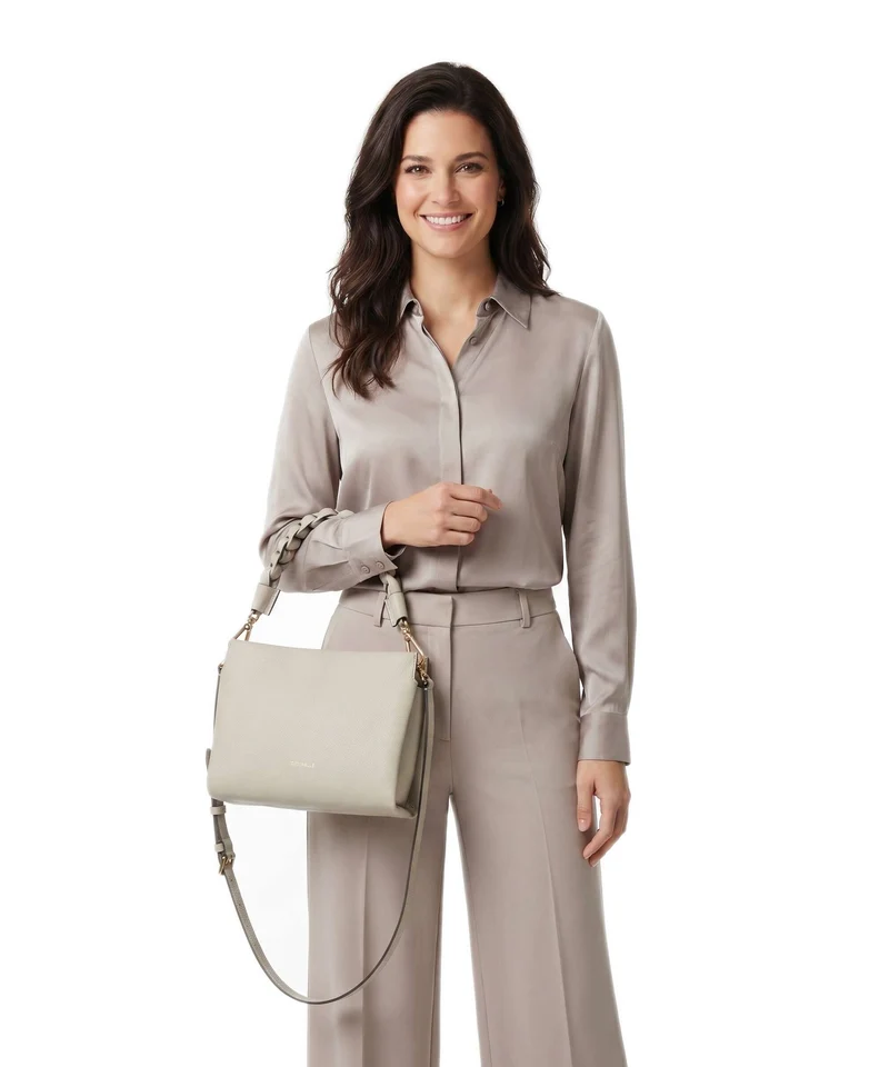 Coccinelle Boheme Grana Double Sac à main eucalipto/fango