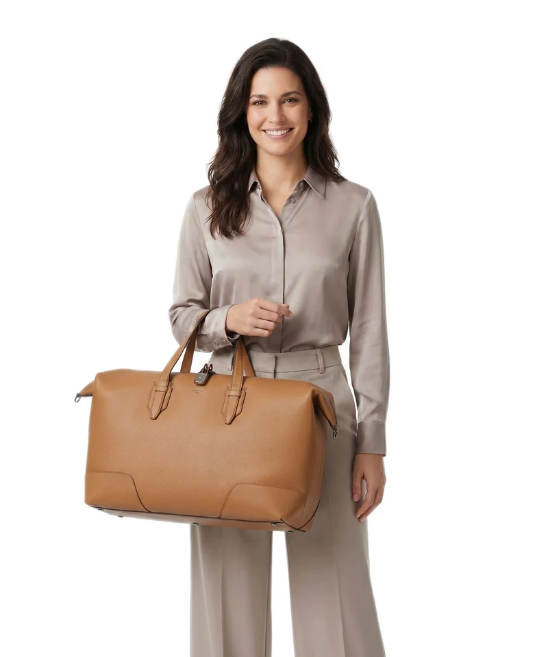 Lancel Charlie Sac week-end camel