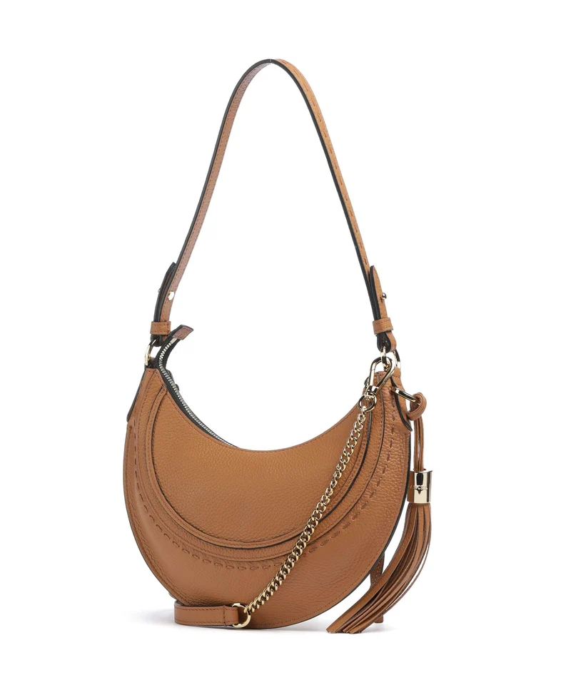 Lancel Hobohème S Sac porté épaule camel