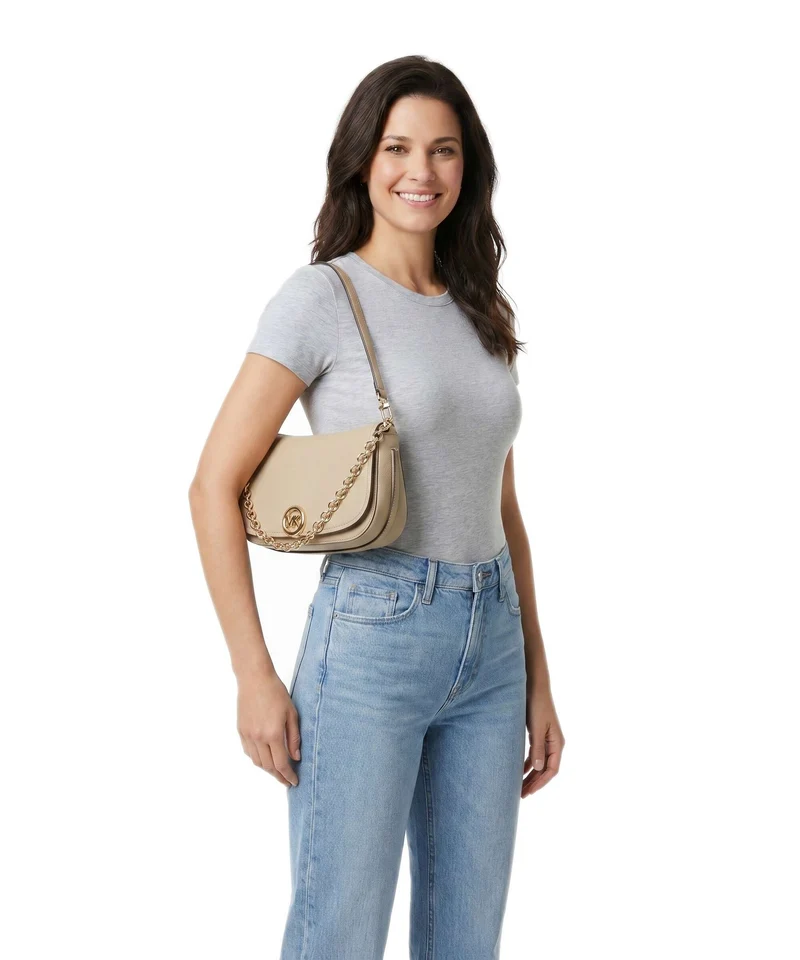 Michael Kors Nolita Medium Sac porté épaule khaki