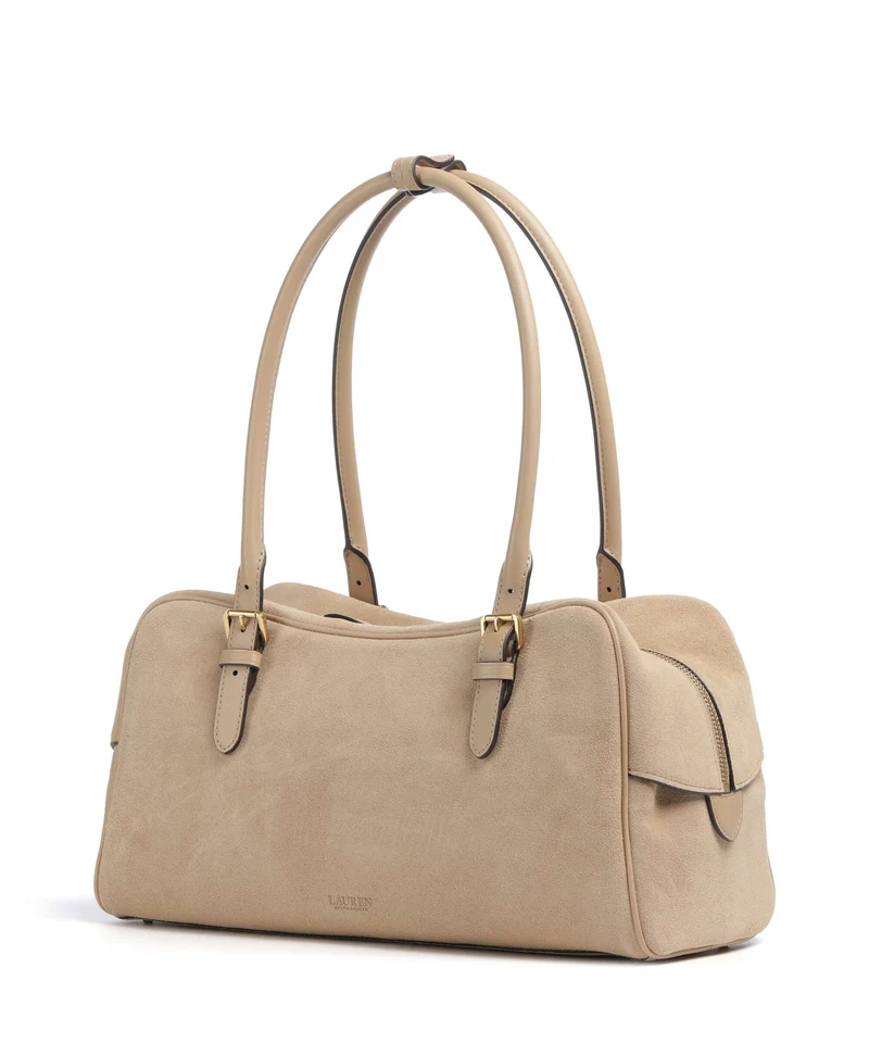 Lauren Ralph Lauren Marcy Large Sac porté épaule tan