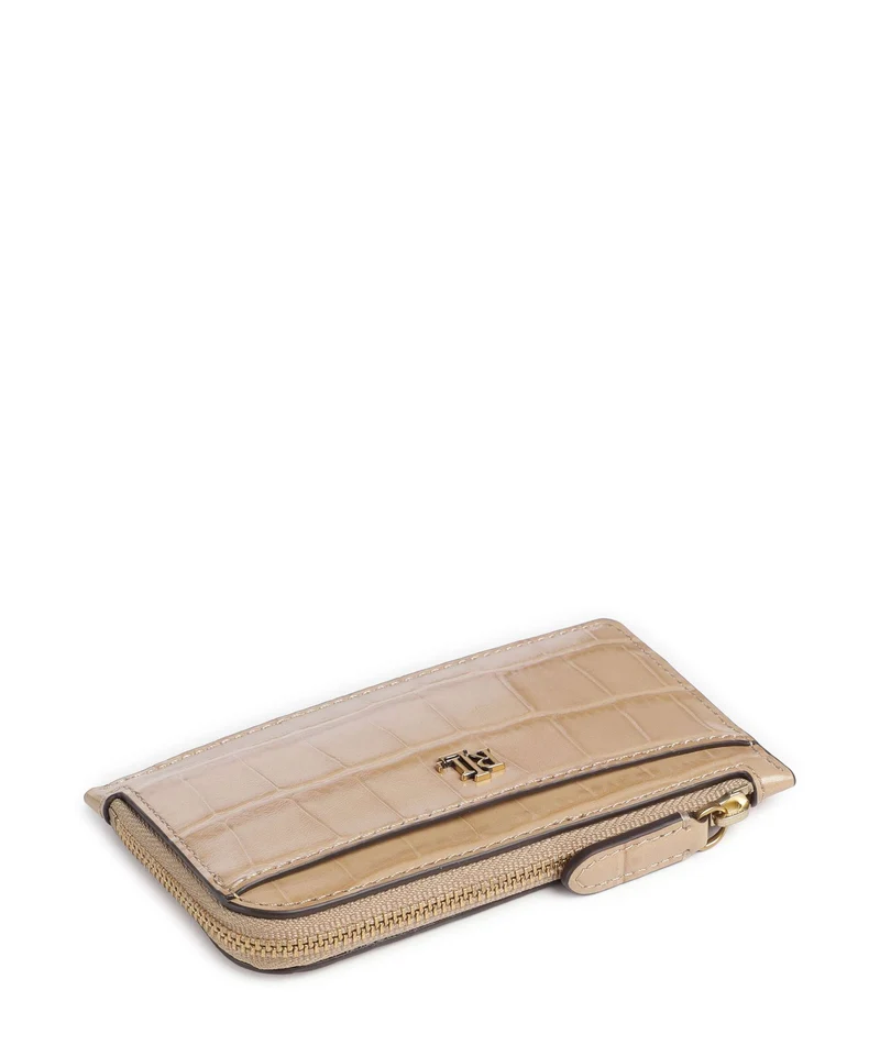 Lauren Ralph Lauren Small Étui à cartes crédit tan
