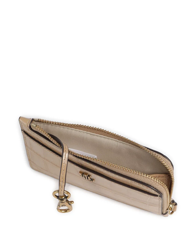 Lauren Ralph Lauren Small Étui à cartes crédit tan
