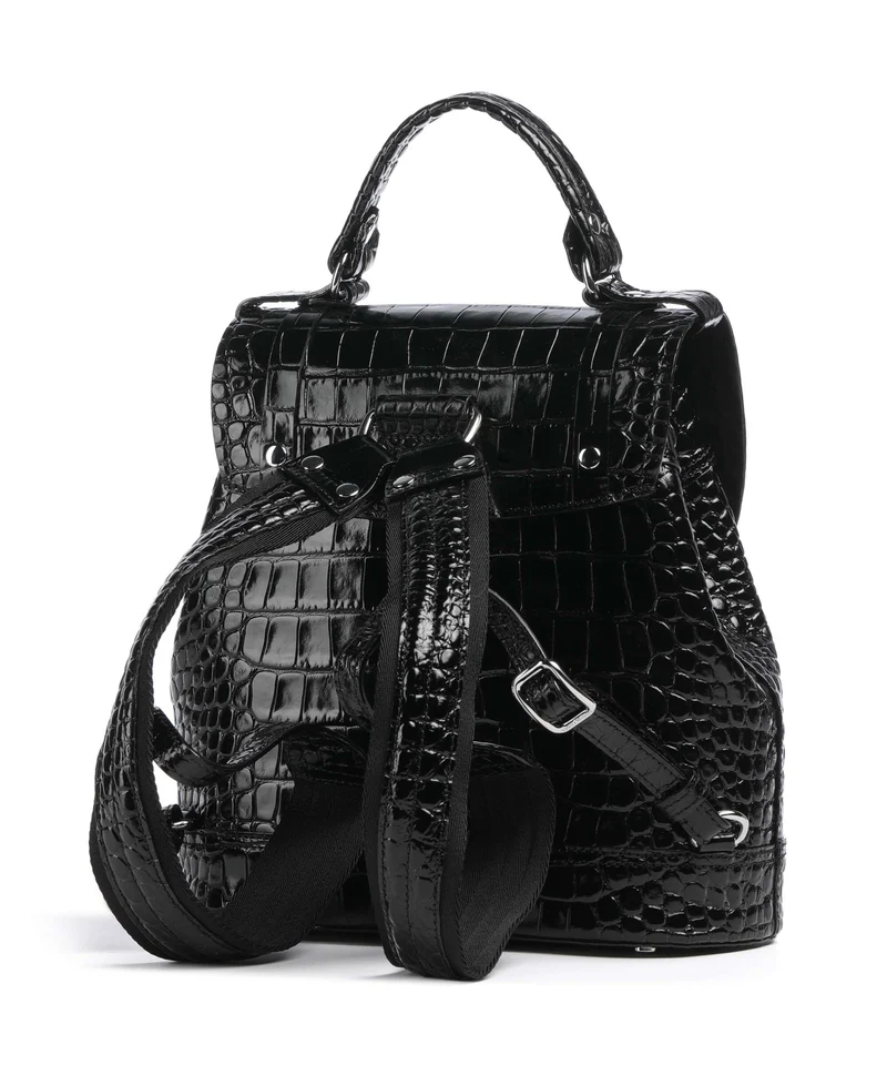 Vivienne Westwood Max Embossed Croc Small Sac à dos black