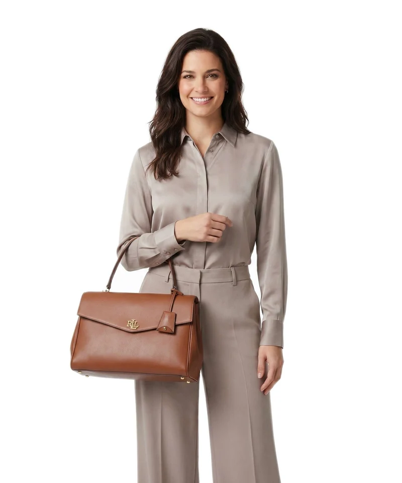 Lauren Ralph Lauren Farrah Medium Sac à main lauren tan