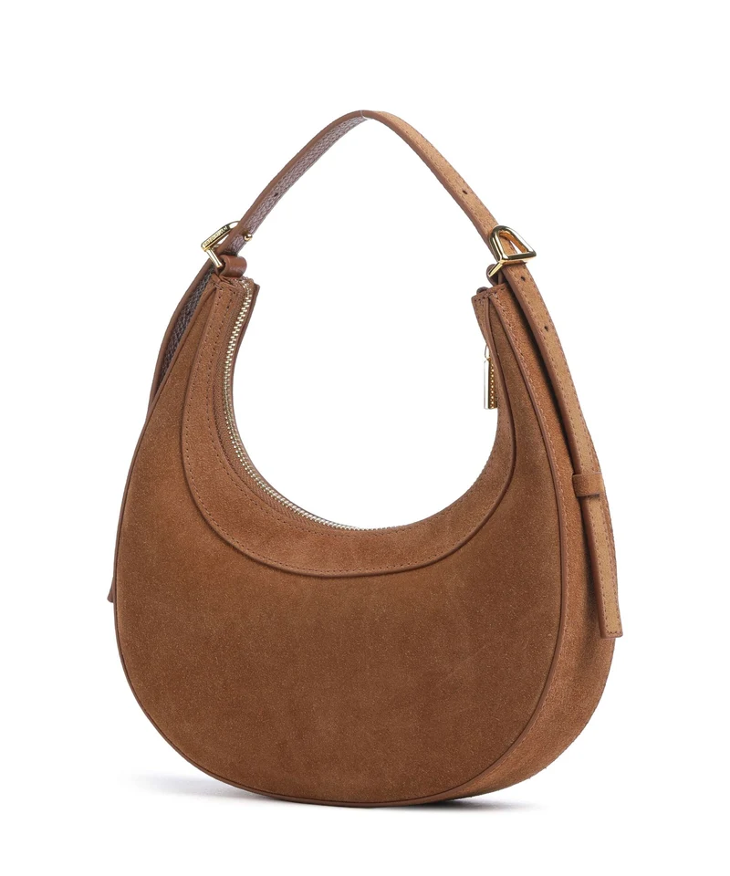 Coccinelle Whisper Suede Sac porté épaule cognac