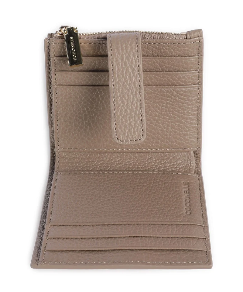 Coccinelle Metallic Soft Portefeuille warm taupe