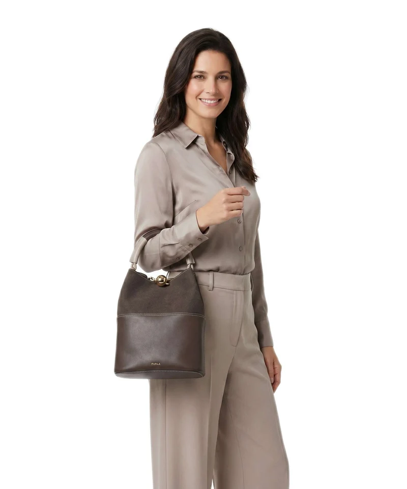 Furla Sfera S Sac seau espresso/brown