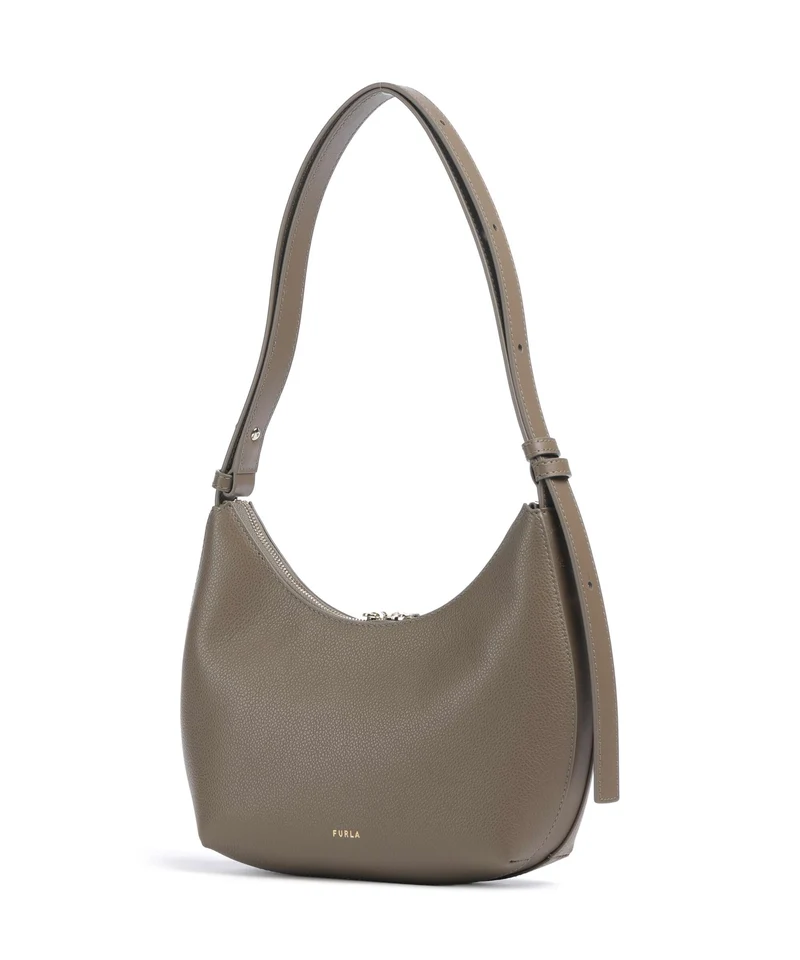 Furla Goccia S Sac porté épaule muddy gray