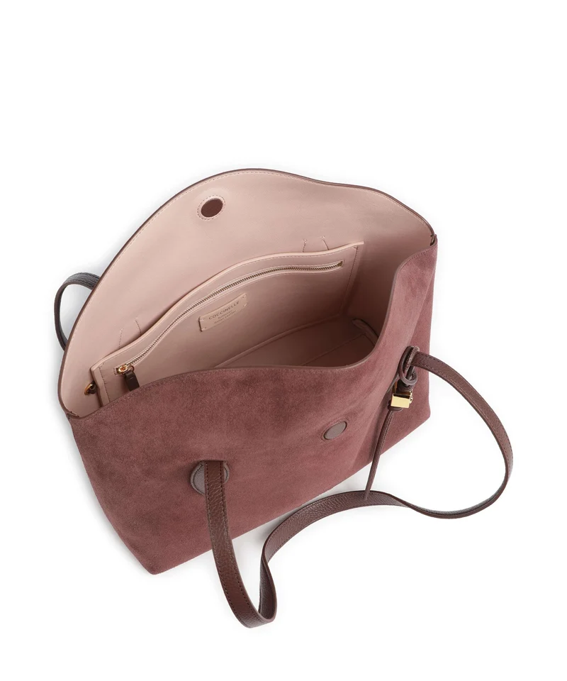 Coccinelle Thess Suede Cabas berry
