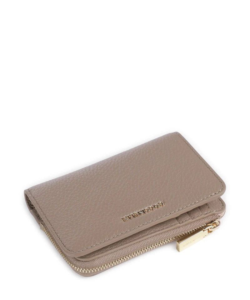 Coccinelle Metallic Soft Portefeuille warm taupe