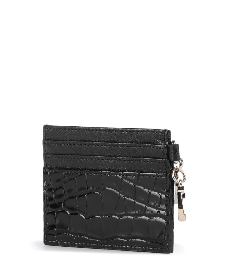Vivienne Westwood Embossed Croc Étui à cartes crédit black