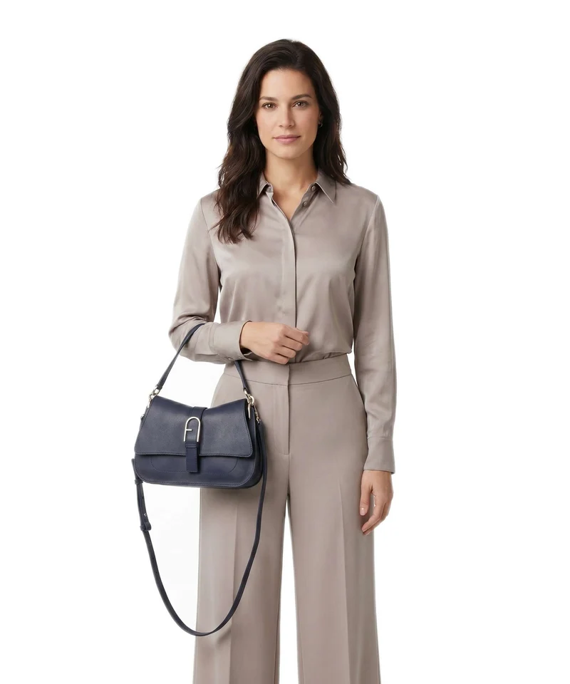 Furla Flow M Sac à main blu reale