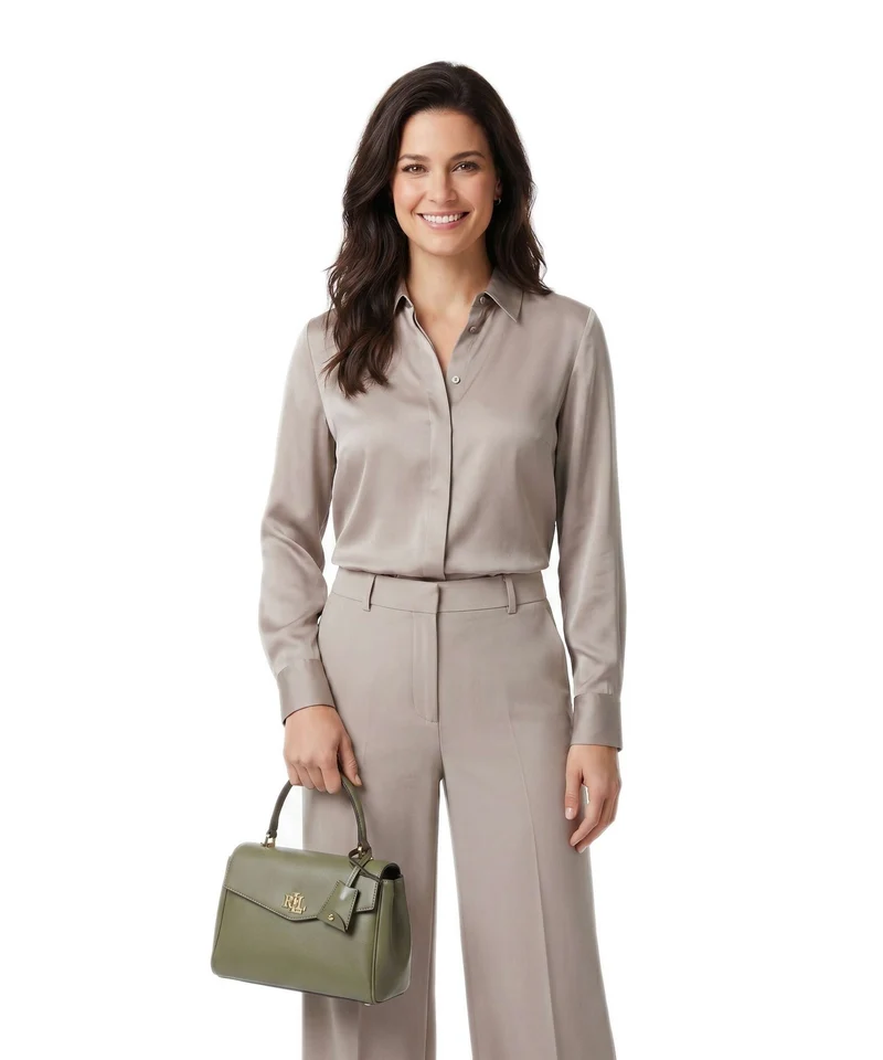 Lauren Ralph Lauren Farrah Small Sac à main sage green