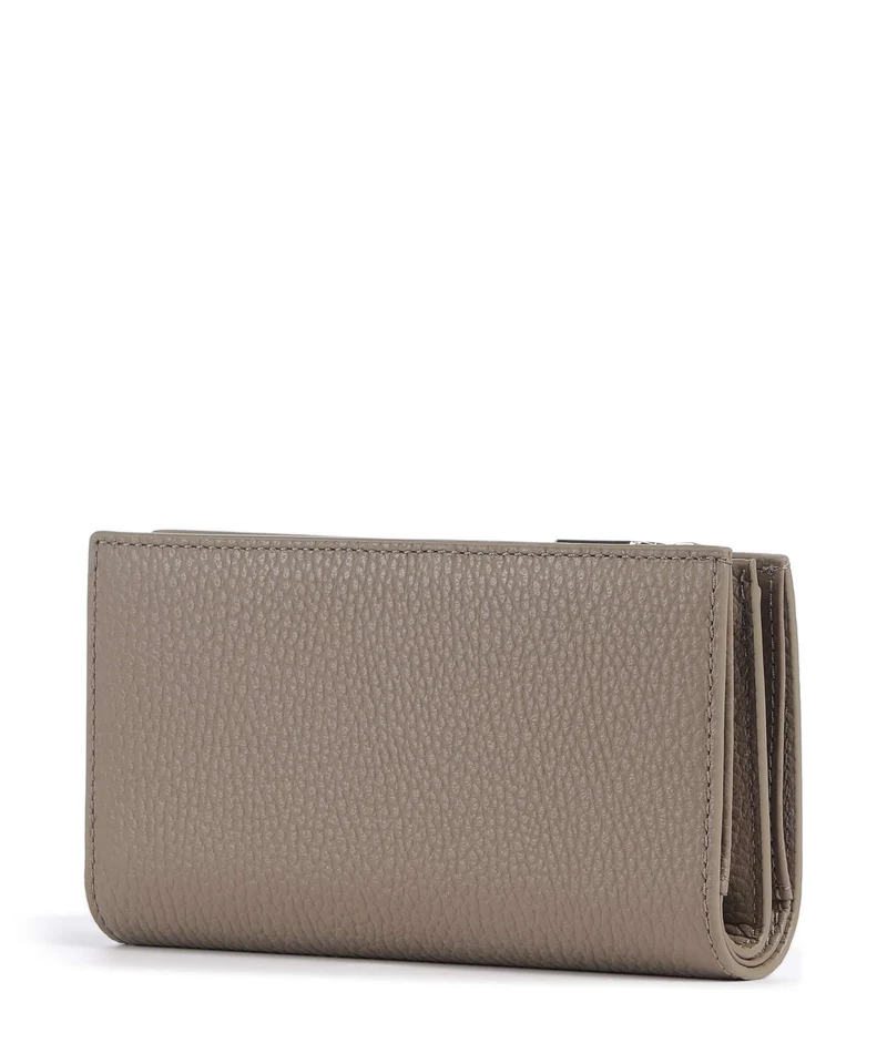 Coccinelle Metallic Soft Portefeuille warm taupe