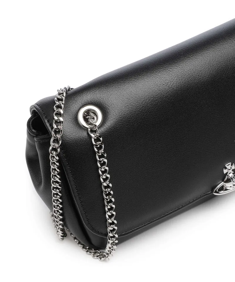 Vivienne Westwood Chain Smooth Sac porté épaule black