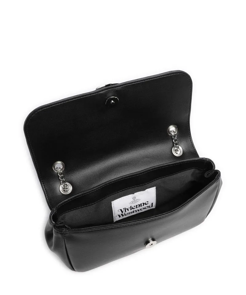 Vivienne Westwood Chain Smooth Sac porté épaule black