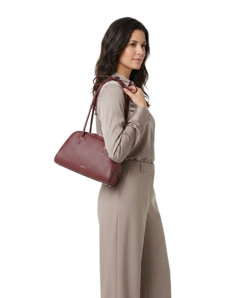 Furla Poppy M Sac porté épaule red apple